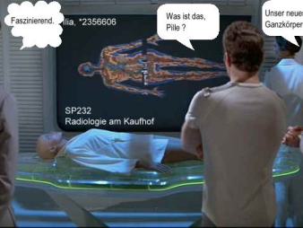 Startrek am Kaufhof - Ganzkörper-MRT