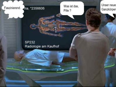 Startrek am Kaufhof - Ganzkörper-MRT
